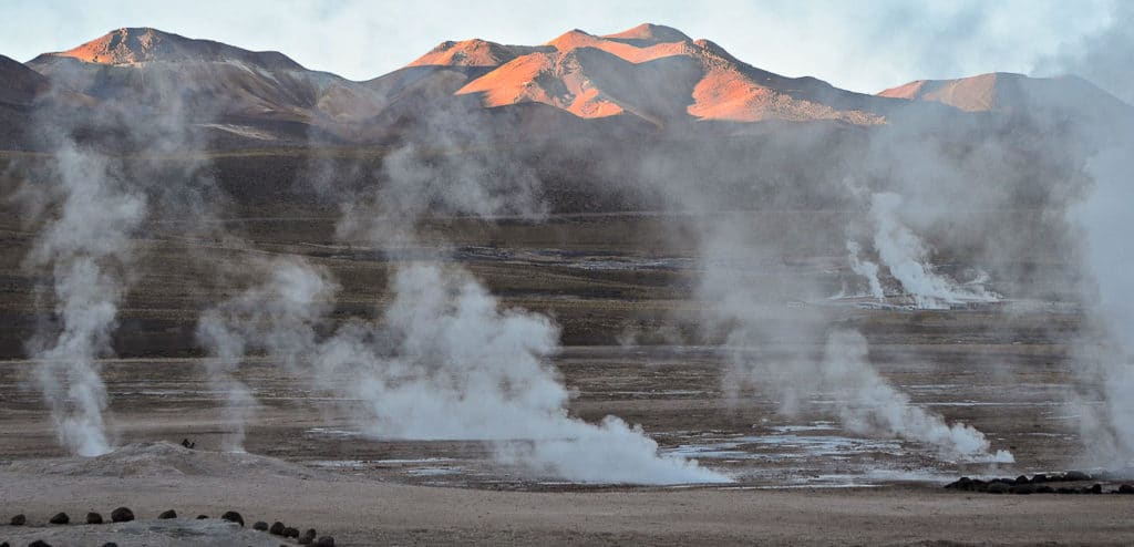 Geysers del Tatio no Atacama