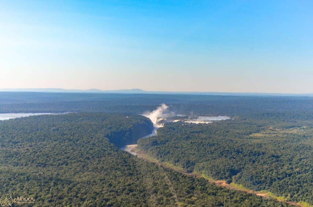 Voo de helicóptero em Foz do Iguaçu